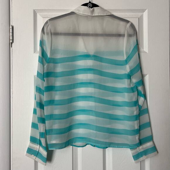 Forever 21 Striped Button-Down Blouse - Size L - Picture 5 of 5